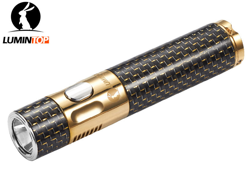 LUMINTOP DUKE Brass/ SS Bright Luxury Gift EDC AA Flashlight Main image