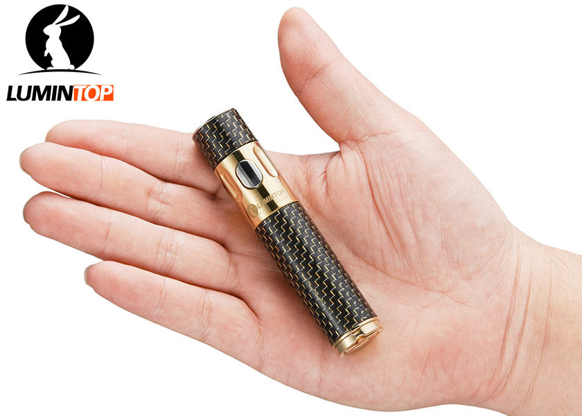 LUMINTOP DUKE Brass/ SS Bright Luxury Gift EDC AA Flashlight