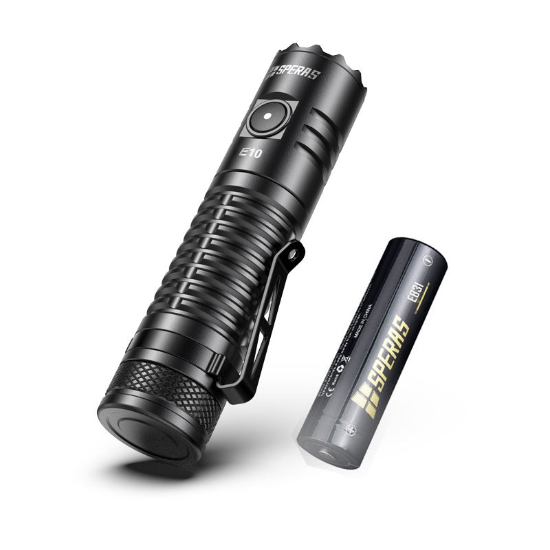 SPERAS E10 1300LM 175M Outdoor Camping EDC Type C Flashlight