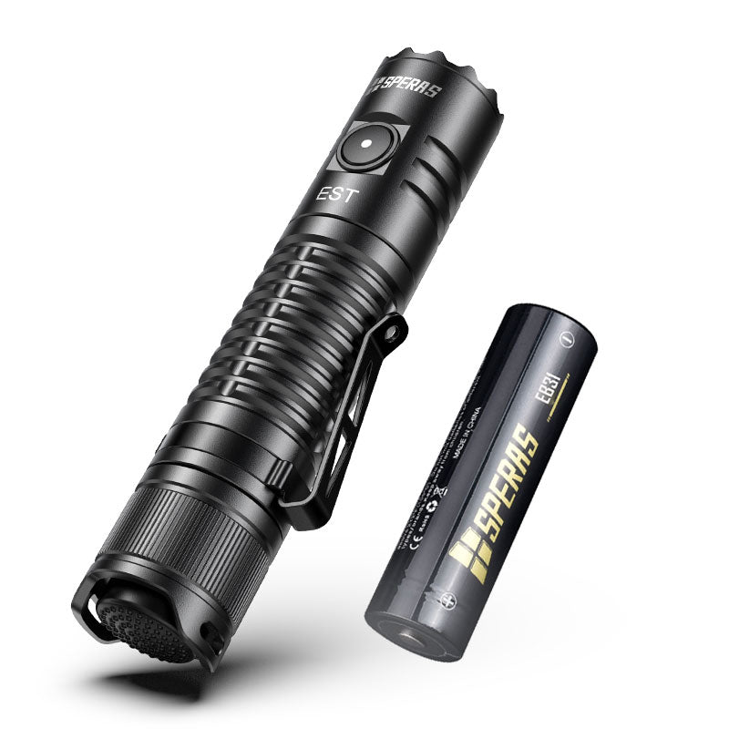 SPERAS EST 1900lm 211m USB-C Rechargeable Tactical Flashlight
