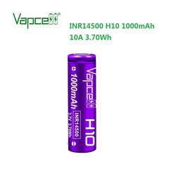 Vapcell H10 INR14500 1000mah 10A high drian 14500 Battery For FWAA