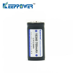 1 pcs KeepPower 16340 700mAh protected li-ion rechargeable battery 3.7V P1634C