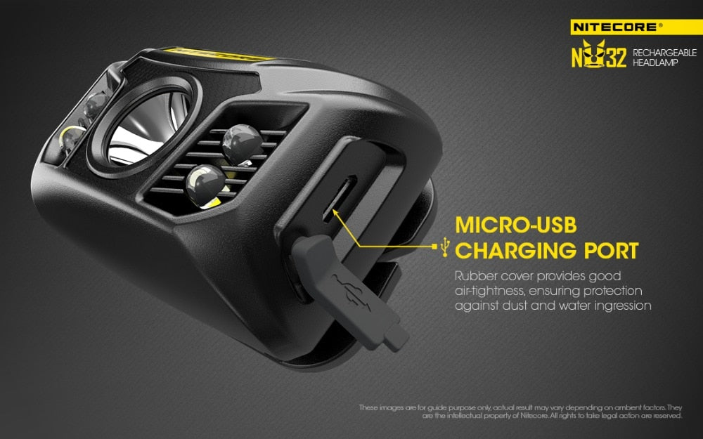 NITECORE NU32 550 Lumens USB Rechargeable Headlamp