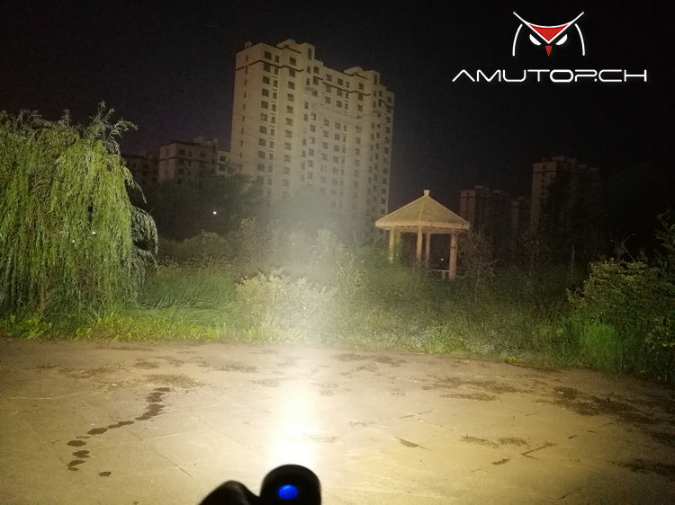 Amutorch X9 3*SST40 4500lm Titanium Magnetic Rechargeable LED Flashlight