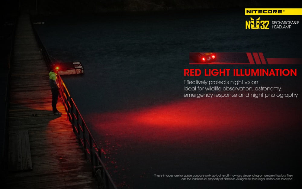 NITECORE NU32 550 Lumens USB Rechargeable Headlamp