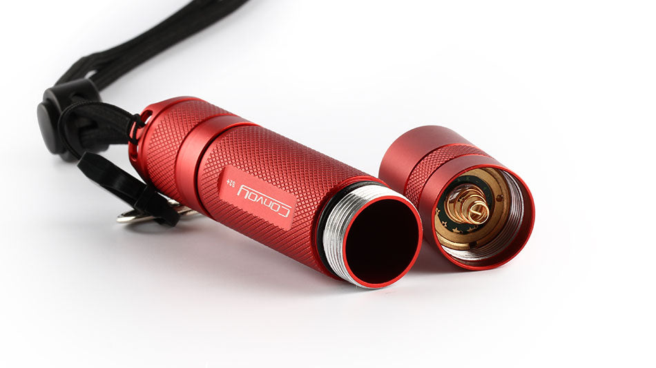 Convoy S2+ Red Cree XML2 U2-1A EDC LED Flashlight