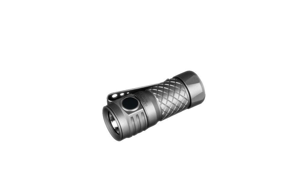 KLARUS Mi1C TI Handheld Flashlight CREE XP-L HI V3 max 600 lumen outdoor torch + 16340 Micro- USB Li-ion rechageable Battery