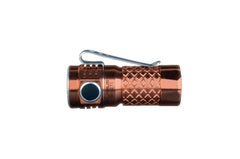 KLARUS Mi1C TI Handheld Flashlight CREE XP-L HI V3 max 600 lumen outdoor torch + 16340 Micro- USB Li-ion rechageable Battery