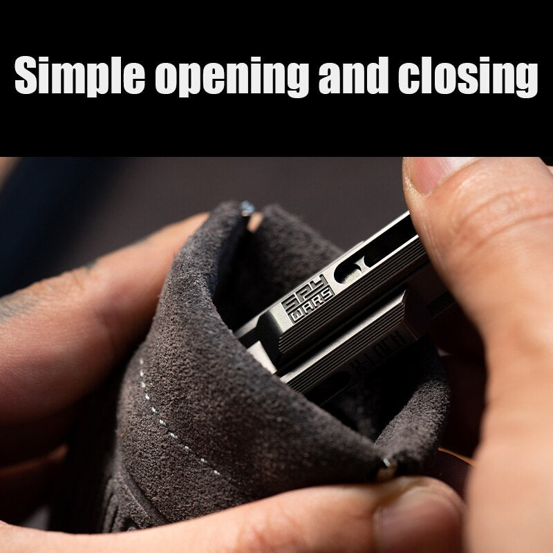 LAUTIE Fingertip Gyro Cowhide Storage Bag