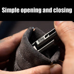 LAUTIE Fingertip Gyro Cowhide Storage Bag