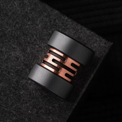 LAUTIE Titanium Alloy Knife Pracord Pendant Keychain Key DIY Bead