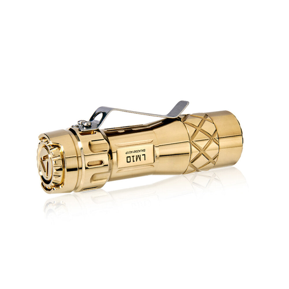 LUMINTOP LM10 Copper Brass 2800lm EDC LED Flashlight