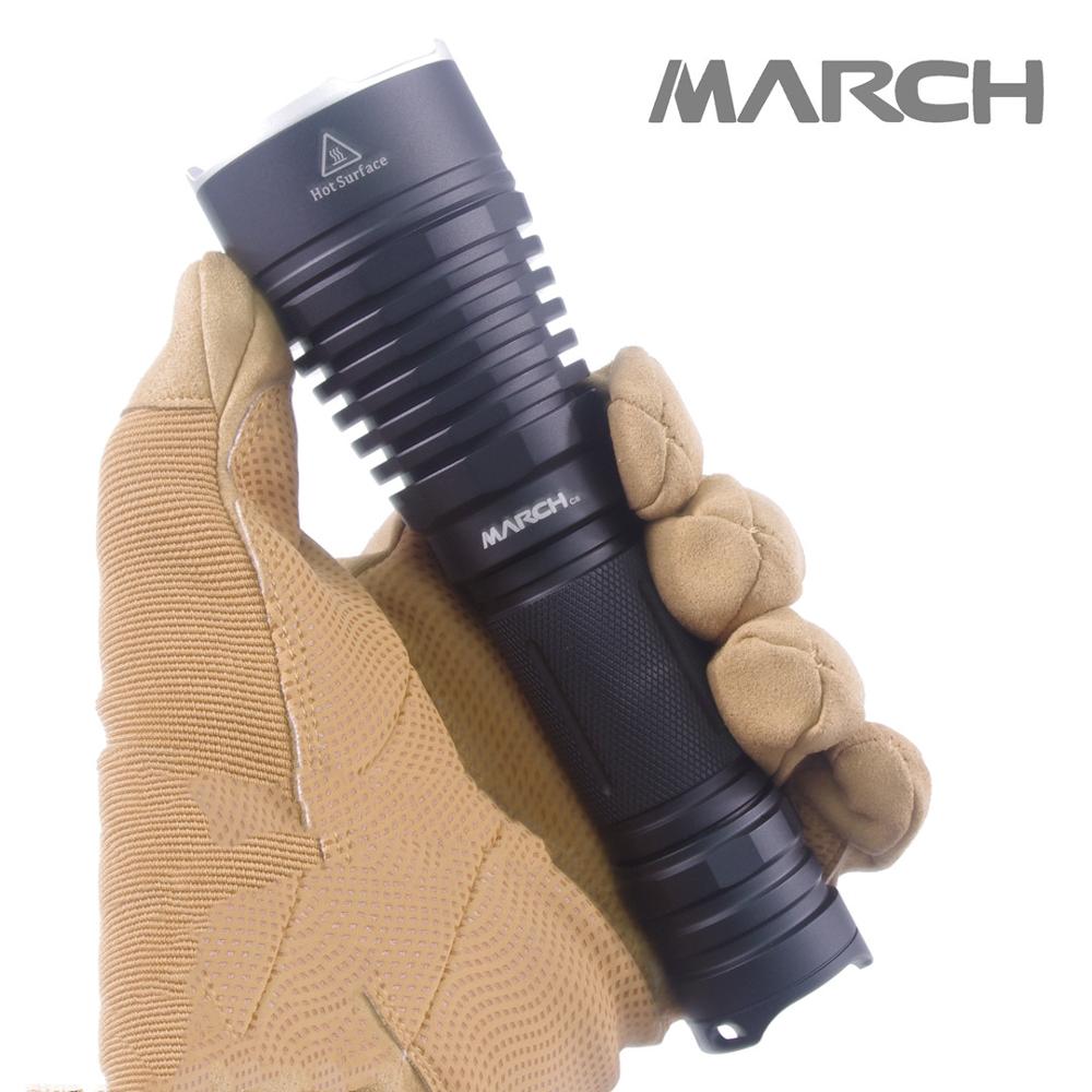 March C8 SST40/XHP35 HI 2000lm 21700 SS Bezel LED Flashlight Main image