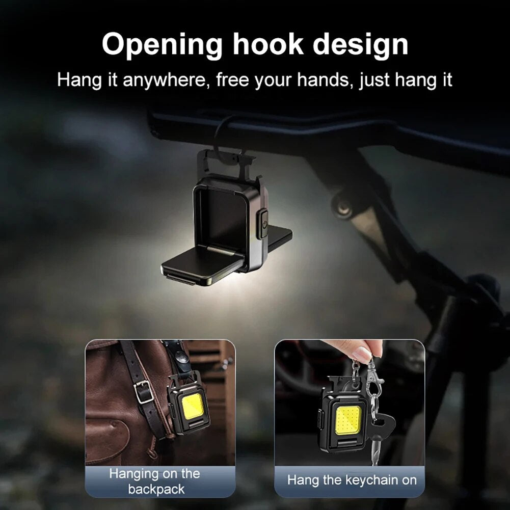 Nealsgadgets Dual COB Working Light Keychain Flashlight