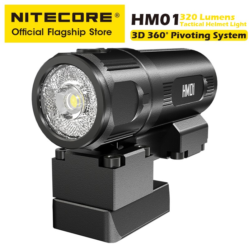 NITECORE HM01 320 LUMENS 360 DEGREE PIVOTING HELMET LIGHT