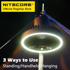 NITECORE NEF10 3-in-1 Camping Electrice Fan 10000mAh USB-C Rechargeable Ceiling Fans