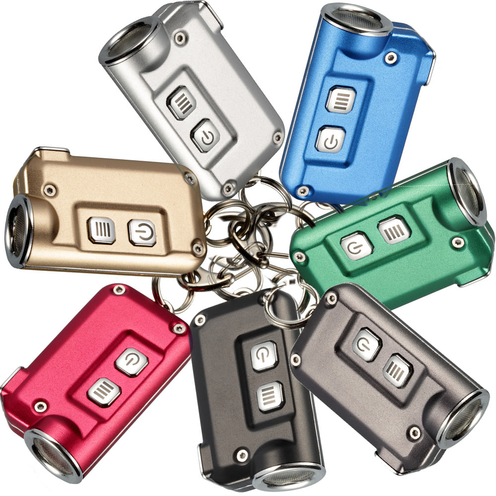 NITECORE TINI Keychain Light 380Lumen CREE XP-G2 S3 LED USB Rechargeable Built-in Battery Key Button Flashlight Outdoor MINI EDC
