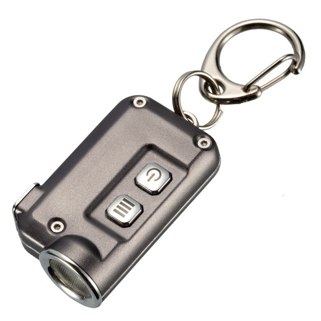 NITECORE TINI Keychain Light 380Lumen CREE XP-G2 S3 LED USB Rechargeable Built-in Battery Key Button Flashlight Outdoor MINI EDC