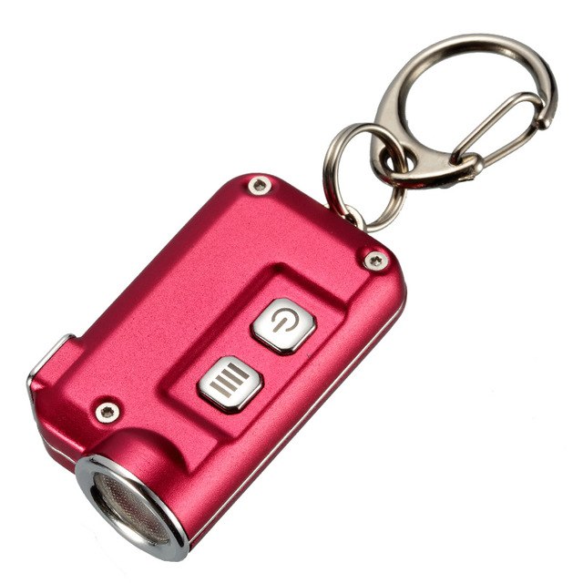 NITECORE TINI Keychain Light 380Lumen CREE XP-G2 S3 LED USB Rechargeable Built-in Battery Key Button Flashlight Outdoor MINI EDC