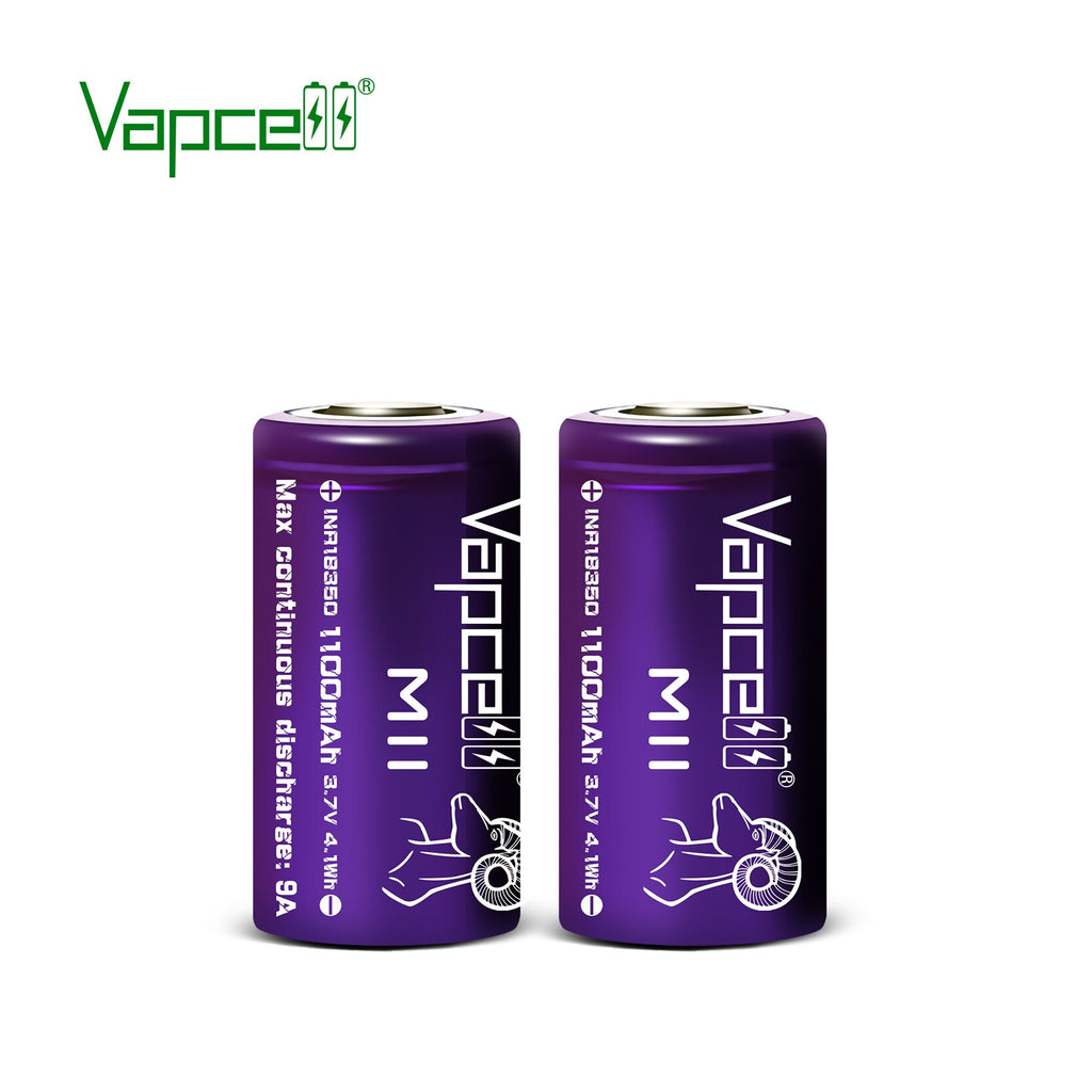 Vapcell M11 18350 M11 1100mah 9a Lithium Battery