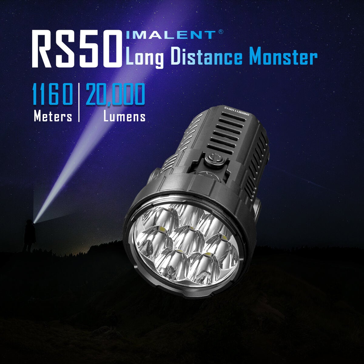 IMALENT RS50 20000lm 1160m CREE XHP50.3 HI LED  Flashlight