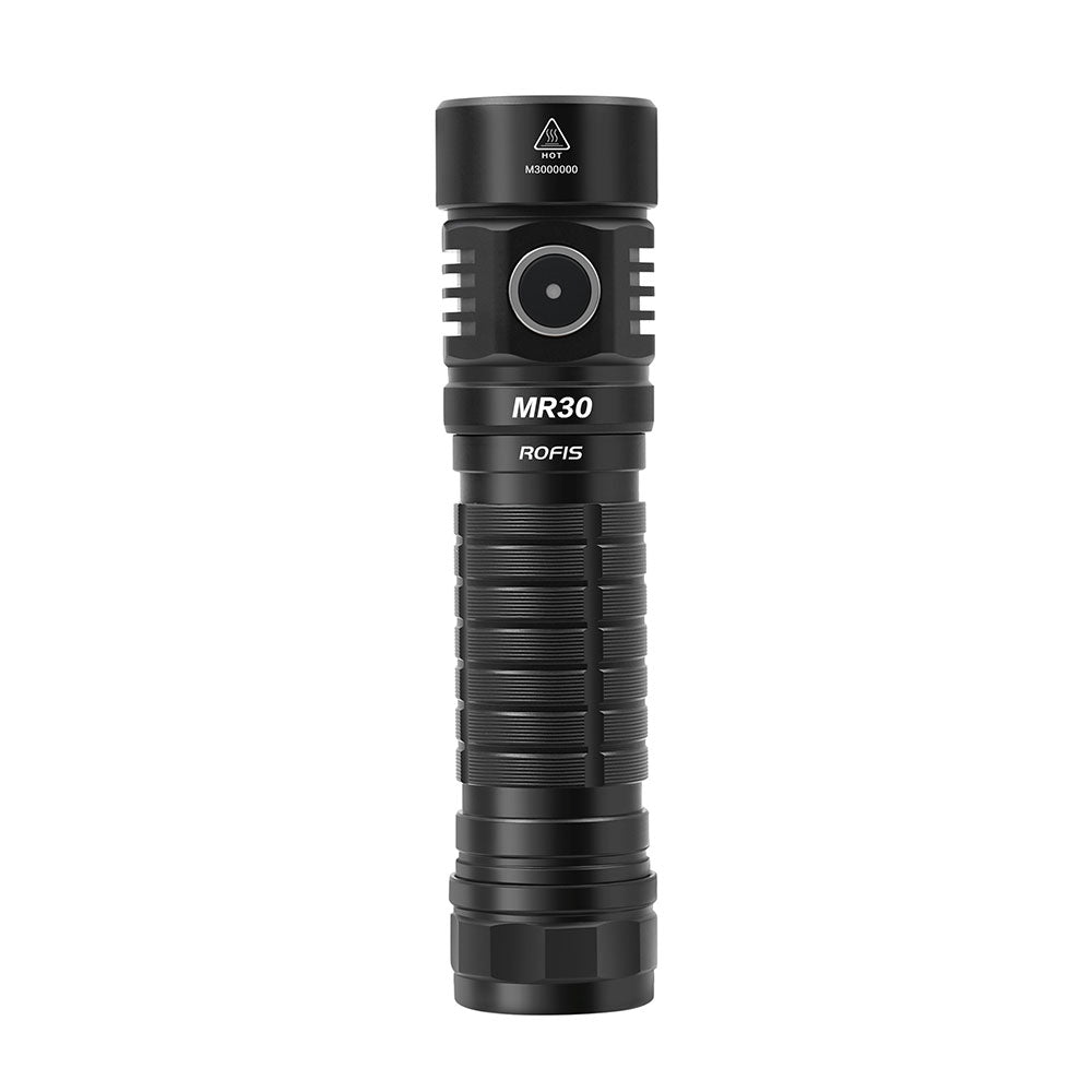 Rofis MR30 USB rechargeable flashlight CREE XHP35 HI max 1600 lumen beam distance 335m outdoor torch with 21700 5000mAh battery