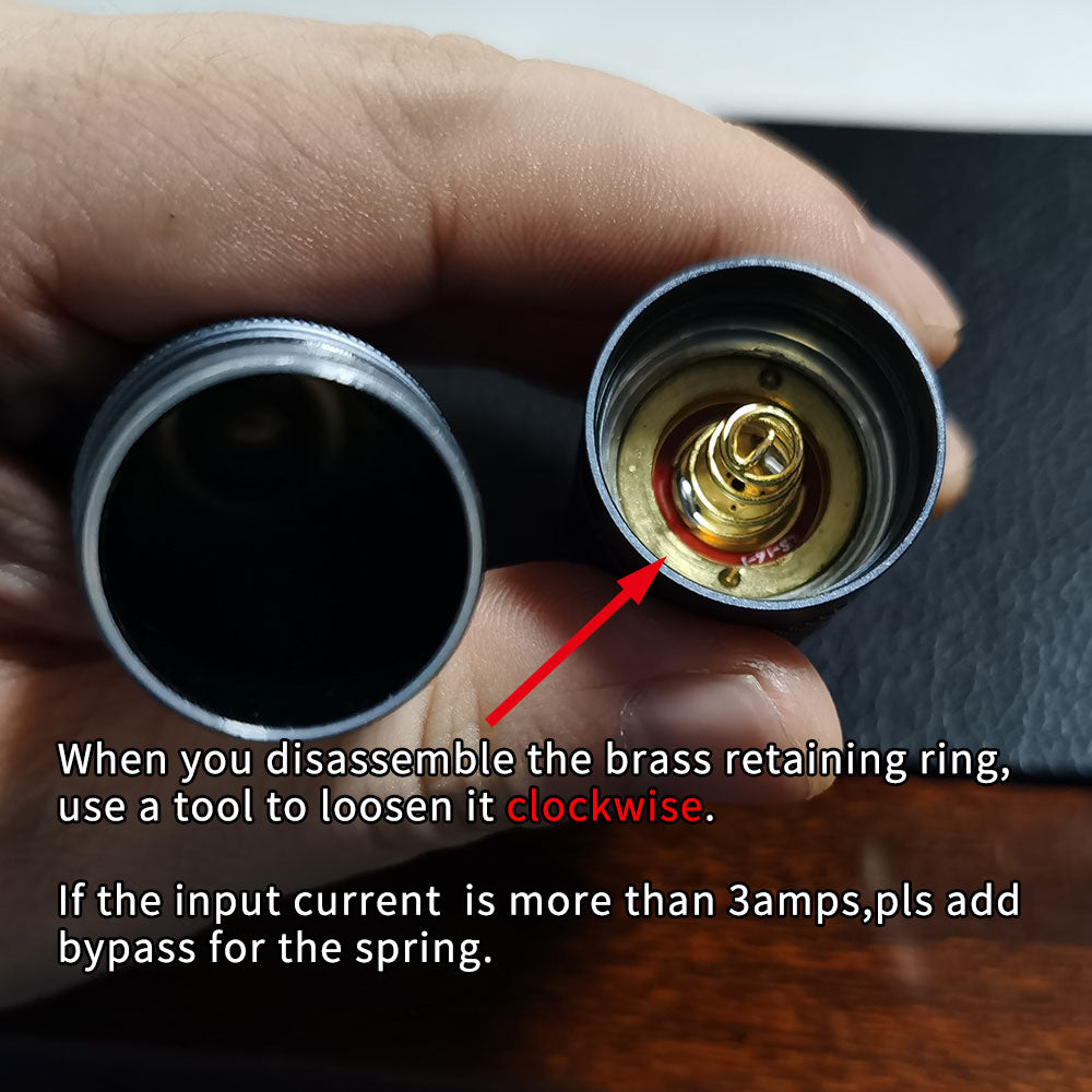 lighted switch for convoy flashlight (gray and black S2+) / C8 /C8+/S21A