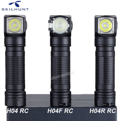Skilhunt H04 H04R H04F RC 1200 lumen Magnetic LED flashlight Headlamp