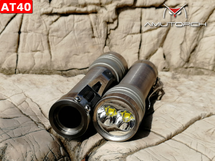 Amutorch AT40 XPG3/Nichia/XPL HI Led flashlight.
