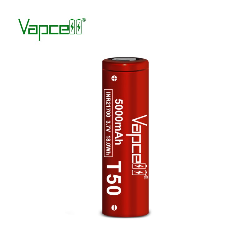 Vapcell T50 INR 21700 5000mah 20A Rechargeable Battery Cell Main image