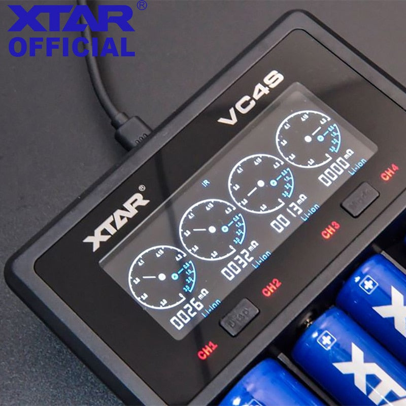 XTAR VC4S 18650/21700 USB Battery Charger