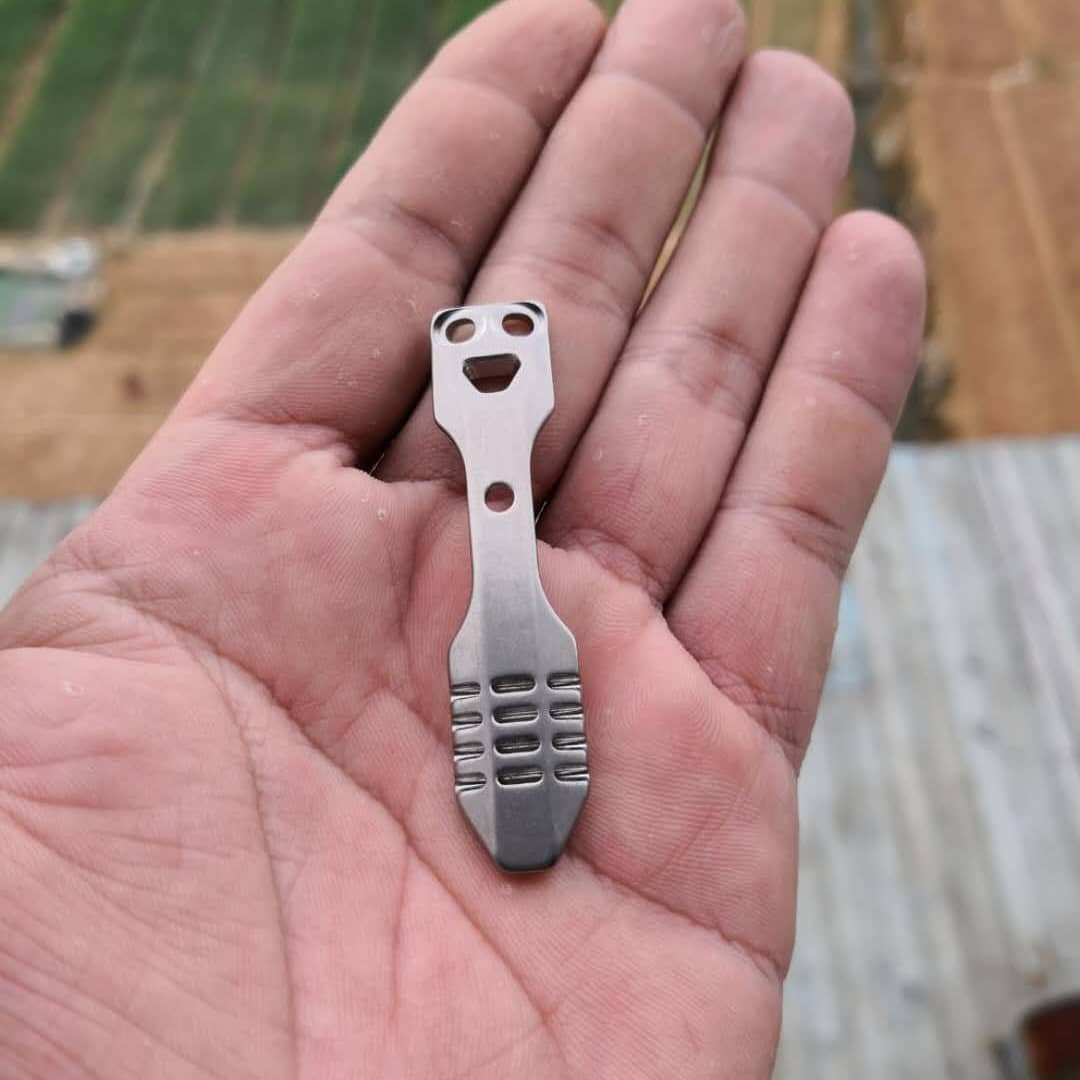 HTP WORKS Arrow-Mark Titanium Clips For Sinner Hanko Barrel OKLUMA CWF Boss Lumen Essential Reylight Flashlight Main image