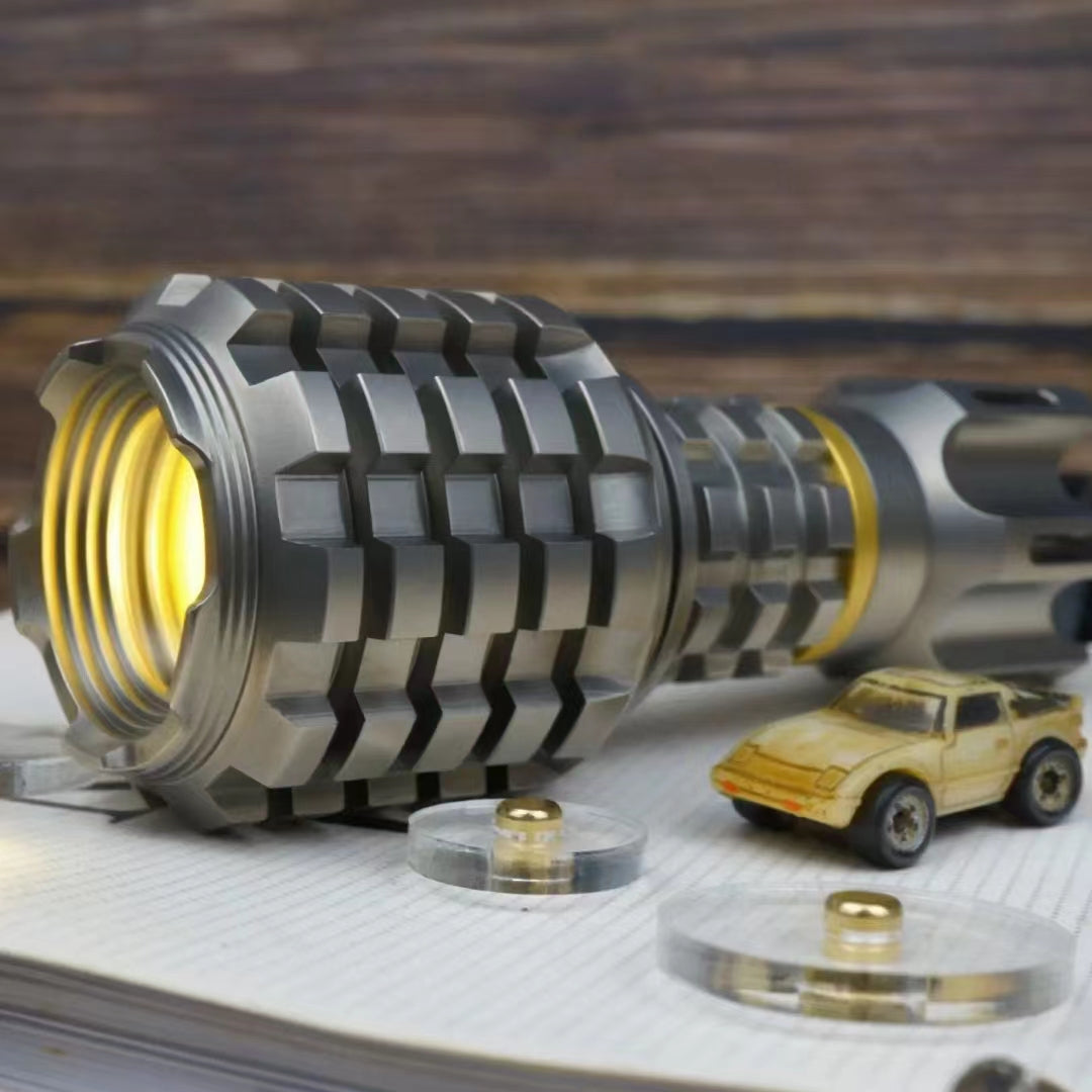 Peng Wang Custom Titanium He Dan Flashlight