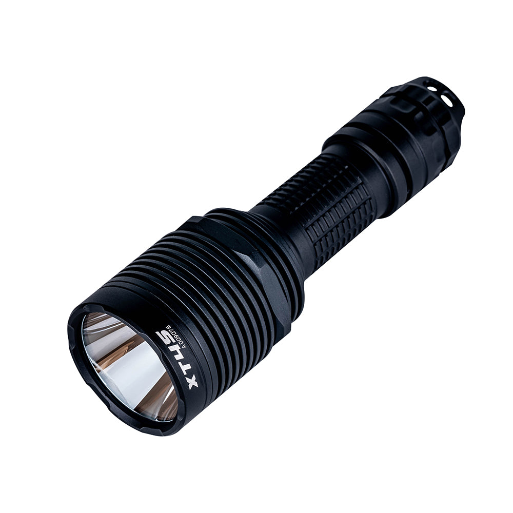 Amutorch XT45 1300lm 894m Fresnel Lens 21700 Thrower LED Flashlight  Black