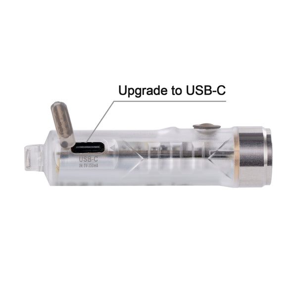 RovyVon Aurora A8 USB-C Keychain Flashlight with sidelights (3rd generation)