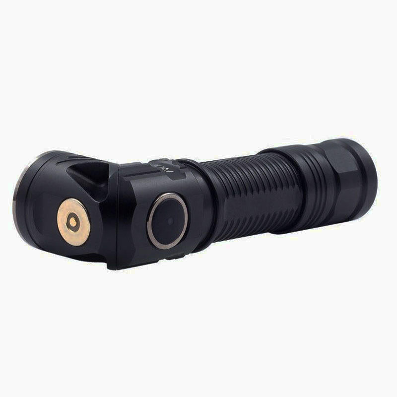 Rofis R2 L2 U3 700LM Head Rotation EDC LED Flashlight Headlamp