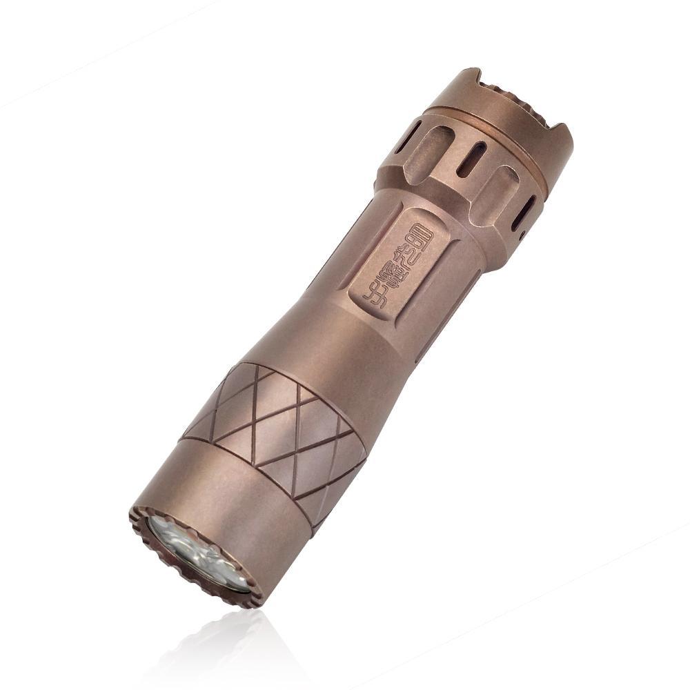 LUMINTOP LM10 10th Anniversary Titanium Flashlight