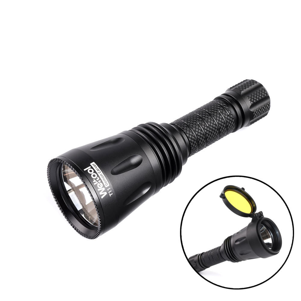 WELTOOL T11 X-LED 743m Thrower 18650 Tactical Flashlight