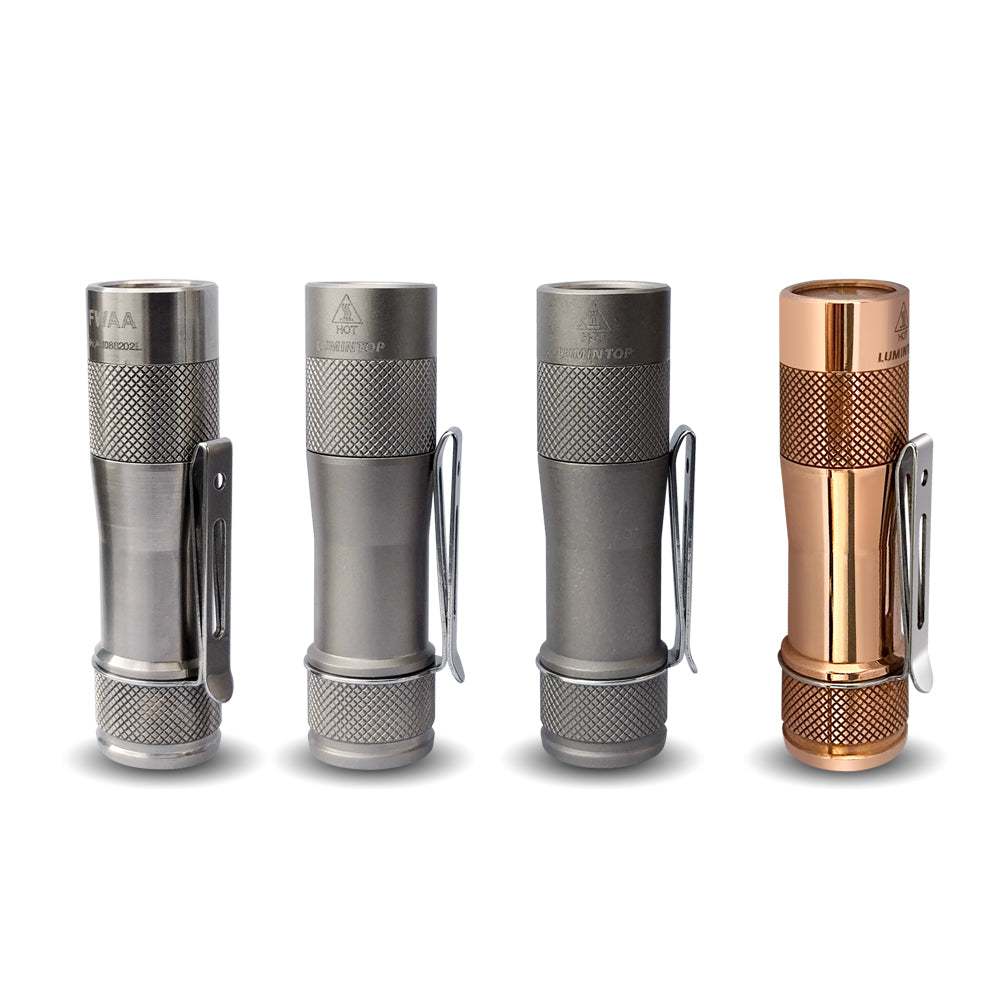 Lumintop FWAA  Copper Titanium 1400lm 14500 EDC LED Flashlight Andúril2 UI