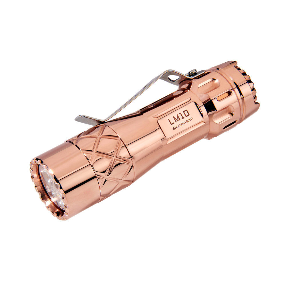 LUMINTOP LM10 Copper Brass 2800lm EDC LED Flashlight Main image