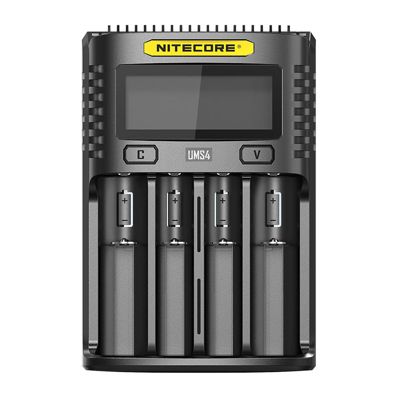 NITECORE UMS4  LCD Screen 4 slots USB Battery Charger 18650/21700