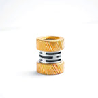 LAUTIE Titanium Alloy Knife Pracord Pendant Keychain Key DIY Bead