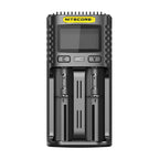 NITECORE UMS2 2 Slots LCD Screen Battery Charger For 26650 18650 21700 16340 18350