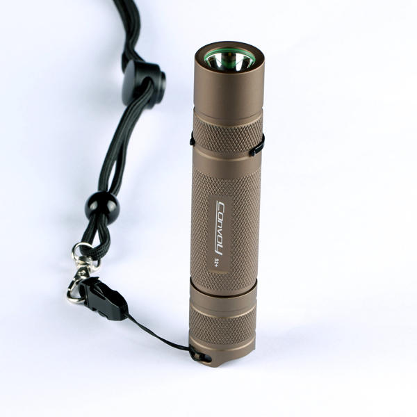 Convoy S2+ Sand XPLHI  7135x8 3/5modes 18650 EDC LED Flashlight Secondary image