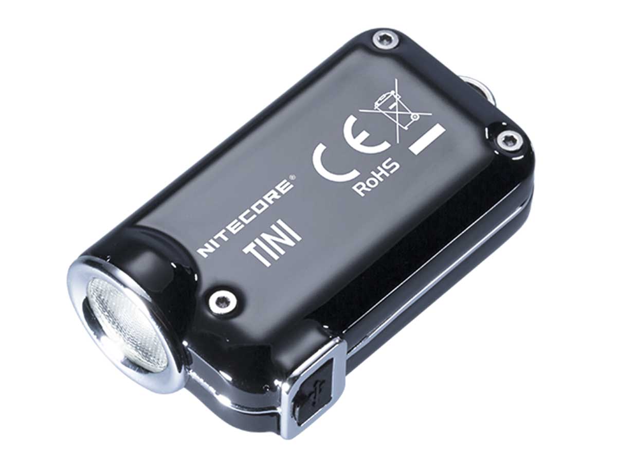 Nitecore TINI SS CREE XP-G2 LED 380 Lumens USB Rechargeable Stainless Steel LED Keychain Light Main image