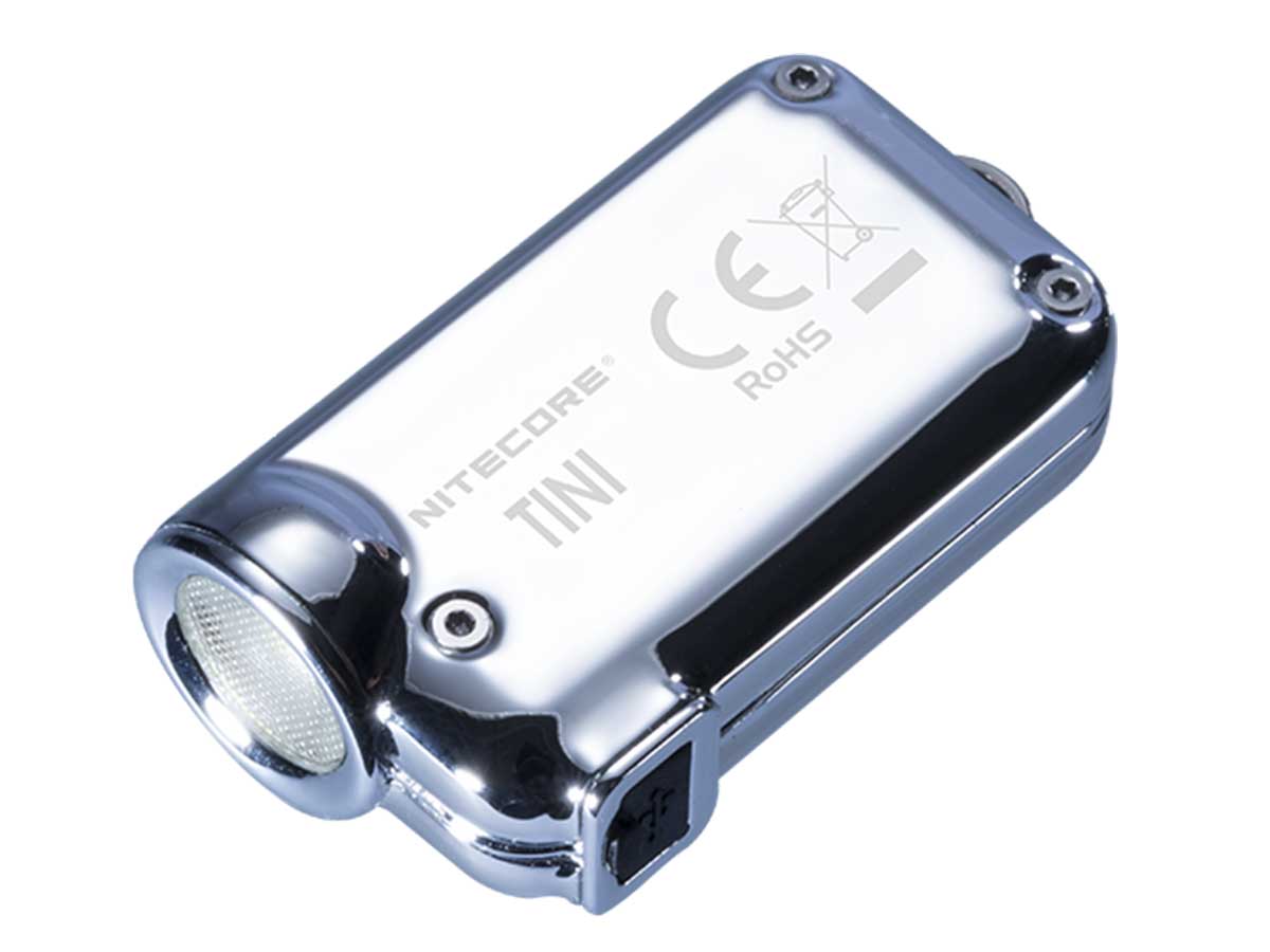 Nitecore TINI SS CREE XP-G2 LED 380 Lumens USB Rechargeable Stainless Steel LED Keychain Light Secondary image