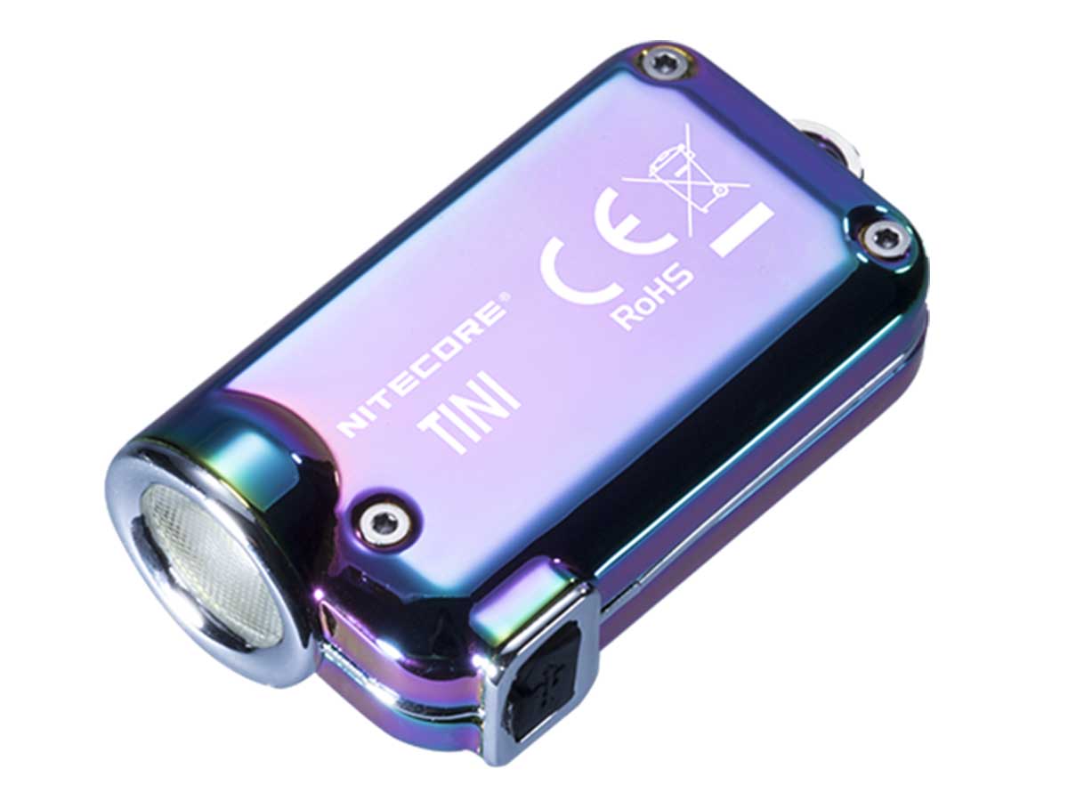 Nitecore TINI SS CREE XP-G2 LED 380 Lumens USB Rechargeable Stainless Steel LED Keychain Light